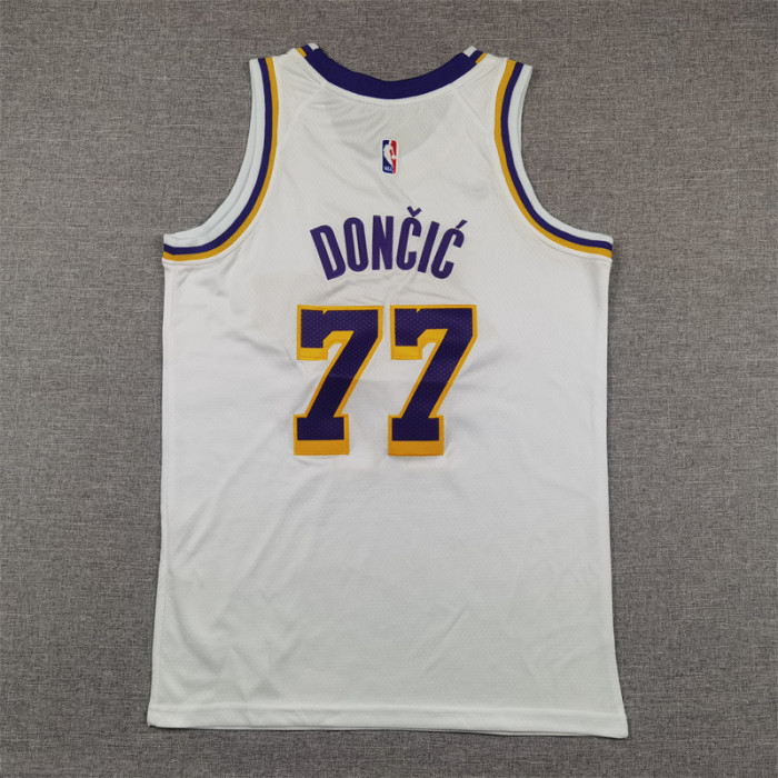 Los Angeles Lakers Kids Jersey White Icon Edition 22/23 NO.77 Dončić