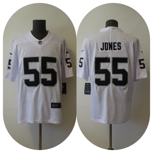 Las Vegas Raiders Jerseys White NO.55 JONES
