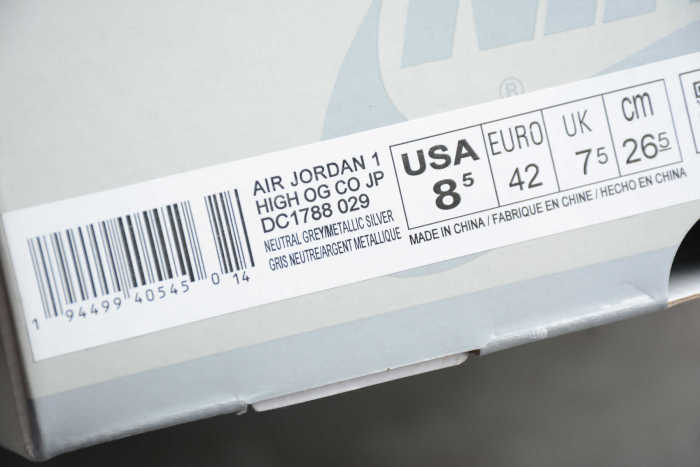 Air Jordan 1 OG CO.JP Neutral Grey DC1788-029
