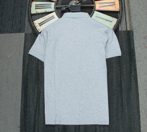 BMW Polo Shirt White Double Logo Grey NO Number