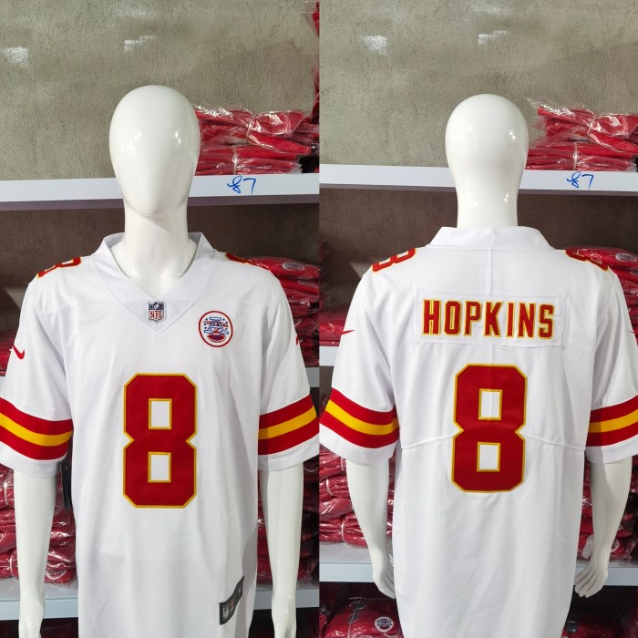 Kansas City Chiefs Jersey White NO.8 HOPKINS