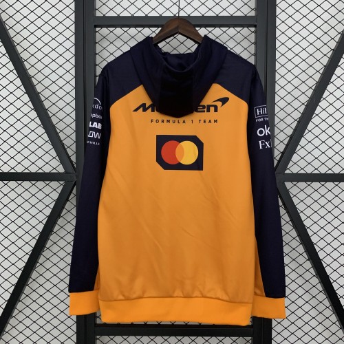 2025 McLaren Hoodie Orange NO Number
