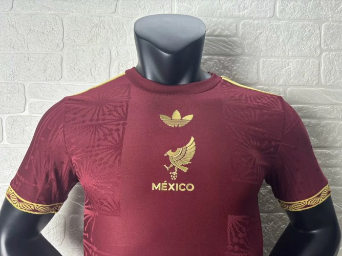 Mexico Gold Man Player Jersey 25/26 Red