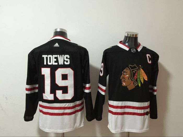 Chicago Blackhawks Breakaway Player Jersey Black NO.19 TOEWS