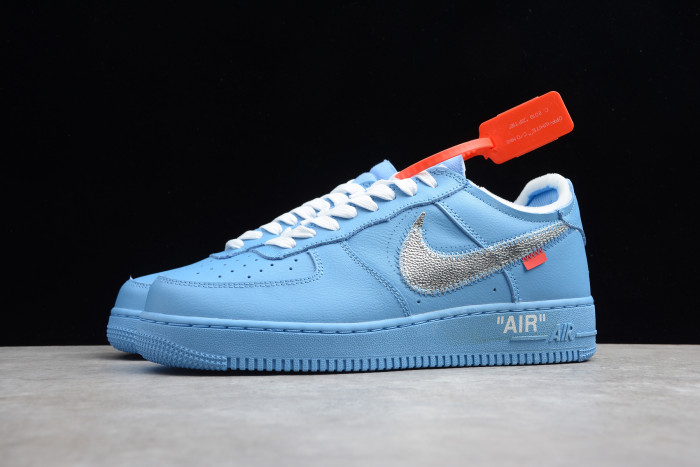 Off-White x Air Force 1 MCA UniversityBlue with Zip-Tie Cl1173-400