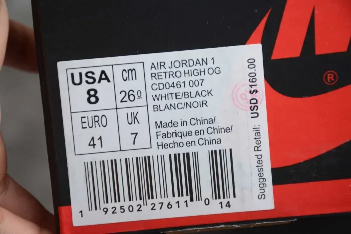 Air Jordan 1 High OG WMNS “Panda” CD0461-007