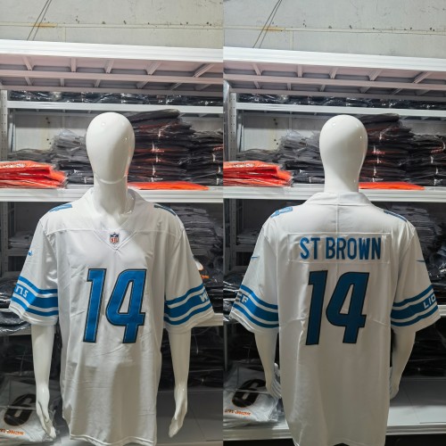 Detroit Lions Jersey White NO.14 ST BROWN