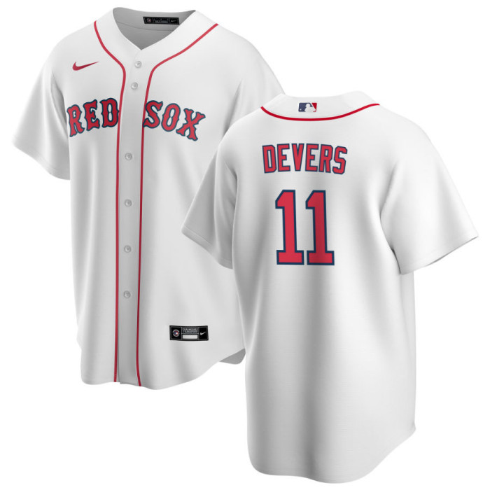 Boston Red Sox Home Jersey White Replica NO.11 DEVERS