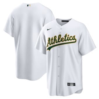 Oakland Athletics Jersey White NO Number