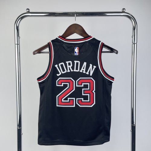 Chicago Bulls KIds Jersey Black NO.23 JORDAN