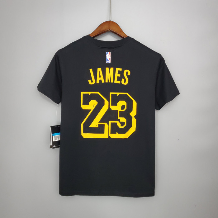 LeBron James Los Angeles Lakers Casual T-shirt Black