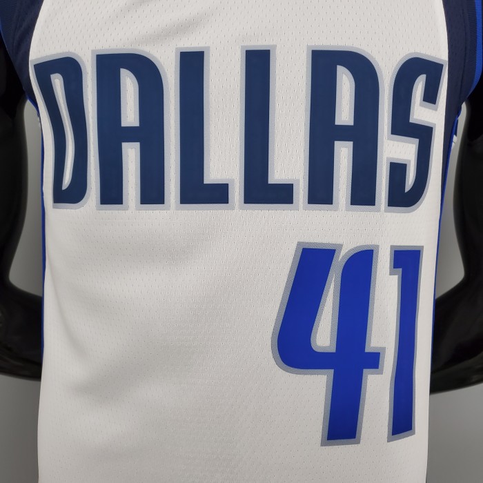 Dirk Nowitzki Dallas Mavericks 75th Anniversary Swingman Jersey White
