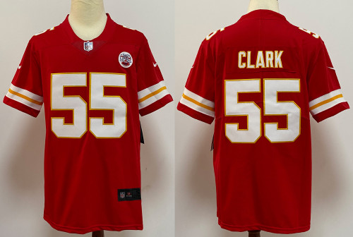 Kansas City Chiefs Jersey Red NO.55 CLARK