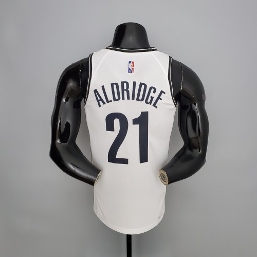 LaMarcus Aldridge Brooklyn Nets 75th Anniversary Swingman Jersey White