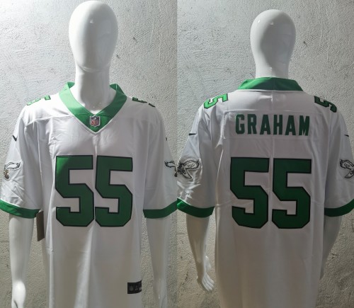 Philadelphia Eagles Retro Edition White 2023 NO.55 GRAHAM