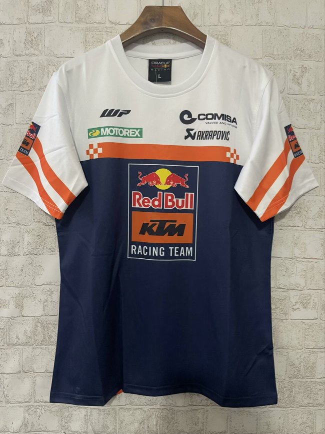 2024 Red Bull Racing KTM T-Shirt Orange Blue NO Number