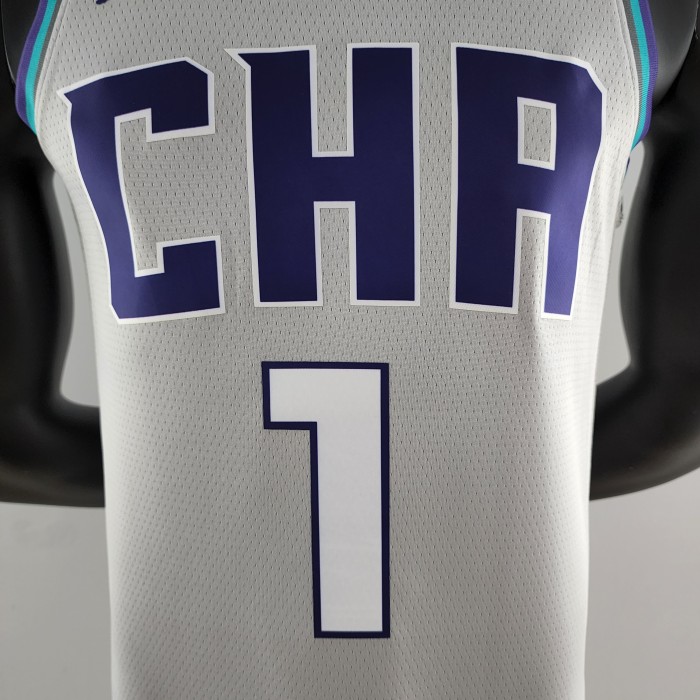 LaMelo Ball Charlotte Hornets Swingman Jersey Grey 2019
