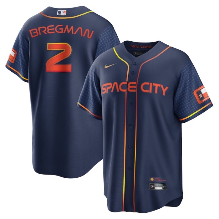 Houston Astros Limited Jersey Blue Fan Version NO.2 BREGMAN