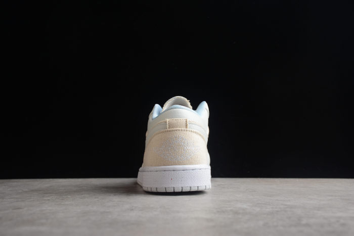Air JORDAN 1 LOW SE Sail Canvas Cream Blue DQ4151 500
