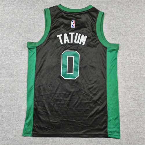 Boston Celtics KIds Jersey Black Lcon Edition NO.0 TATUM