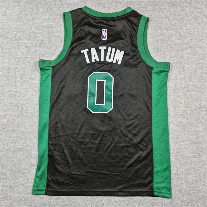 Boston Celtics KIds Jersey Black Lcon Edition NO.0 TATUM