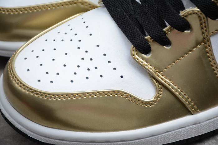 Air Jordan 1 Mid Metallic Gold Style DC1419-700