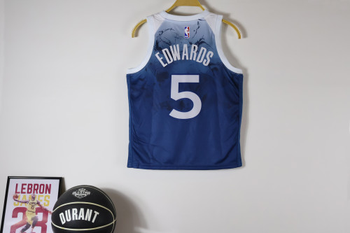 Minnesota Timberwolves Kids Jersey City Edition  23/24 NO.5 EDWARDS