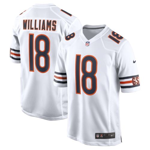 Chicago Bears Jersey White NO.18 WILLIAMS