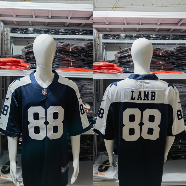 Dallas Cowboys Jersey Navy Throwback NO.88 LAMB