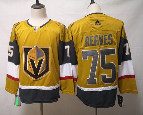 Vegas Golden Knights Home Jersey Yellow NO.75 REAVES