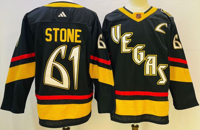Vegas Golden Knights Jersey Special Edition Black NO.61 STONE