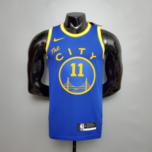 Klay Thompson Golden State Warriors Tram Version Swingman Jersey Blue