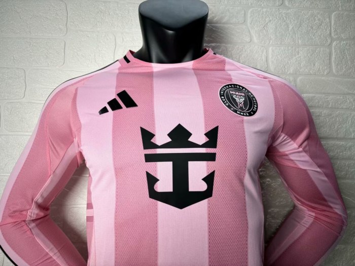 Inter Miami Home Man Player Version Long Sleeve Jersey 25/26