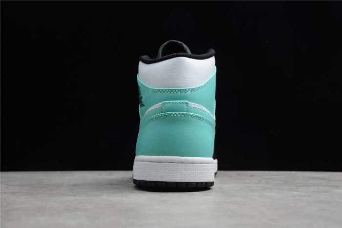 Air Jordan 1 Mid White Tropical Twist Black 554724-132