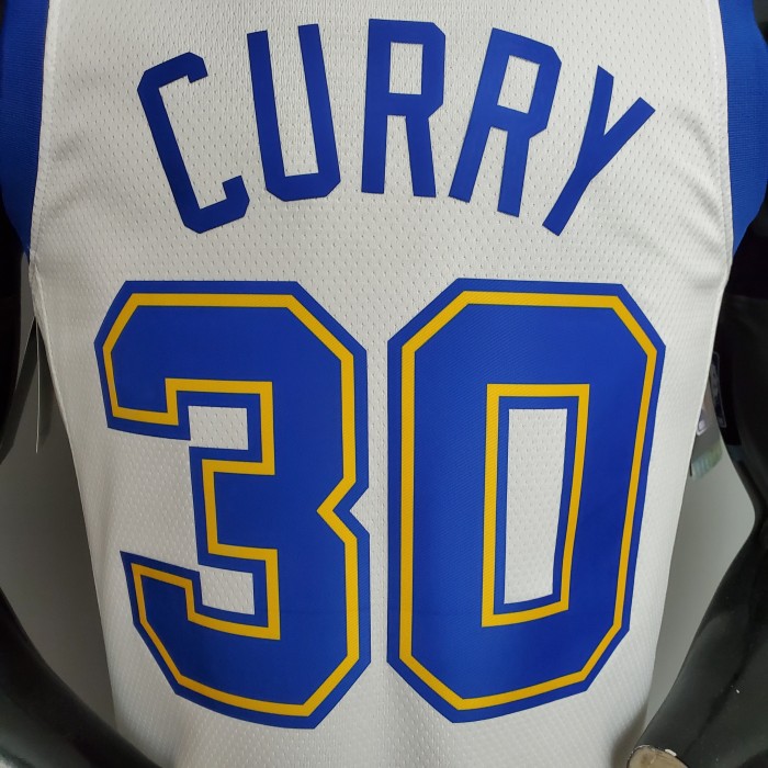 Stephen Curry Golden State Warriors Retro Version Swingman Jersey White