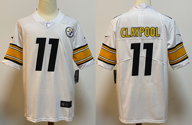 Pittsburgh Steelers Jersey White NO.11 CLAYPOOL