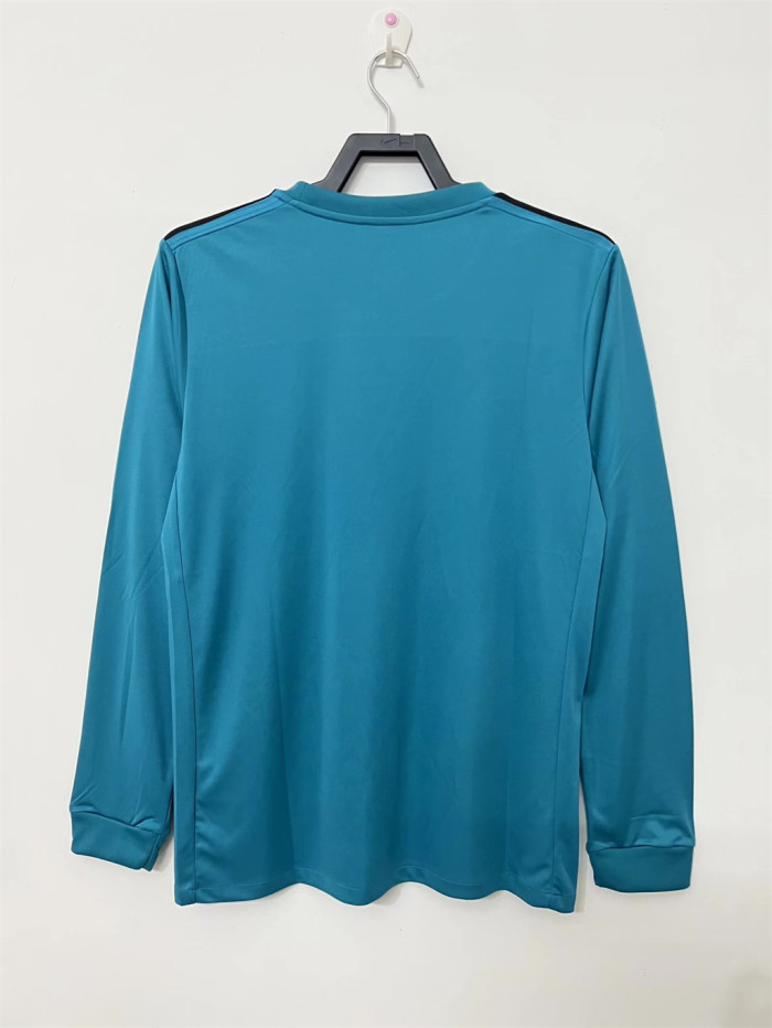 Real Madrid Third Retro Long Sleeves Jersey 17/18