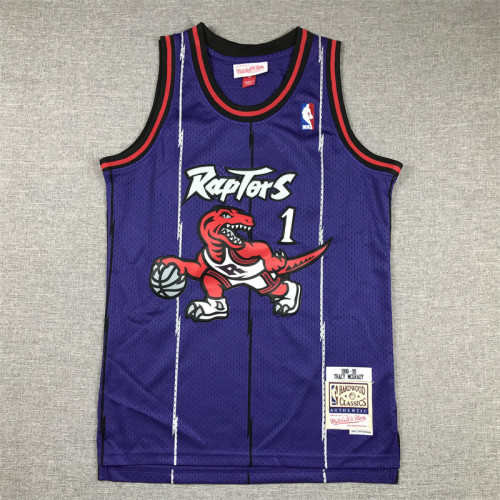 Toronto Raptors Kids Jersey Purple Vintage Classics Edition 98/99 NO.1 McGRADY