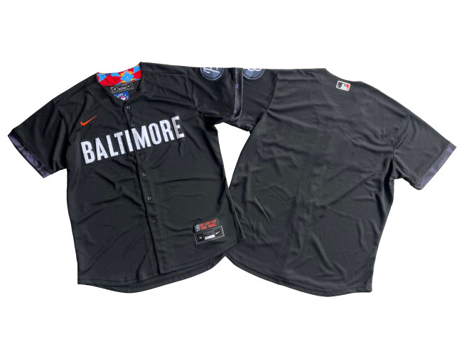Baltimore Orioles Jersey Black City Version NO Number