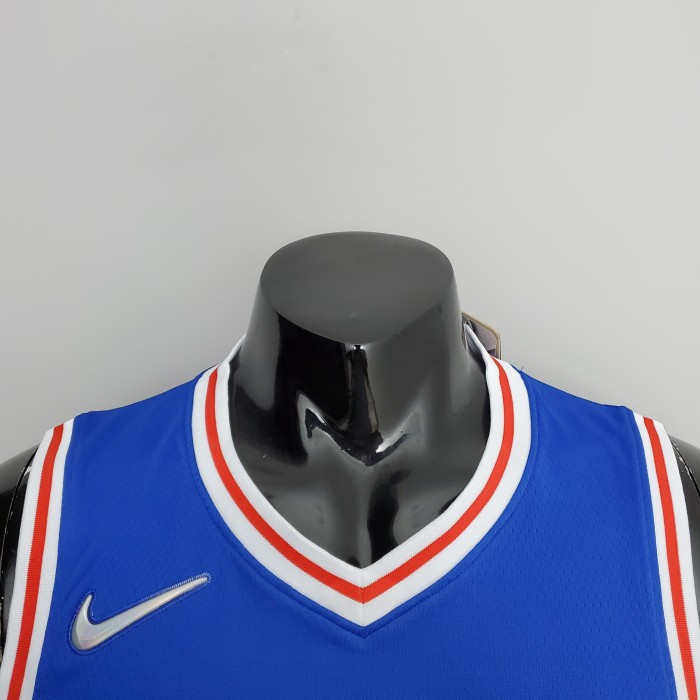 Allen Iverson Philadelphia 76ers 75th Anniversary Swingman Jersey Blue