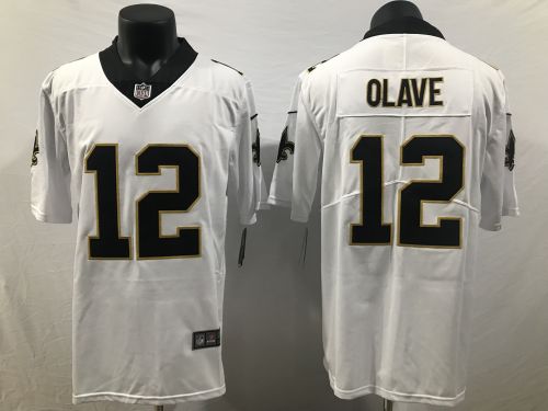 New Orleans Saints Jersey White NO.12 OLAVE