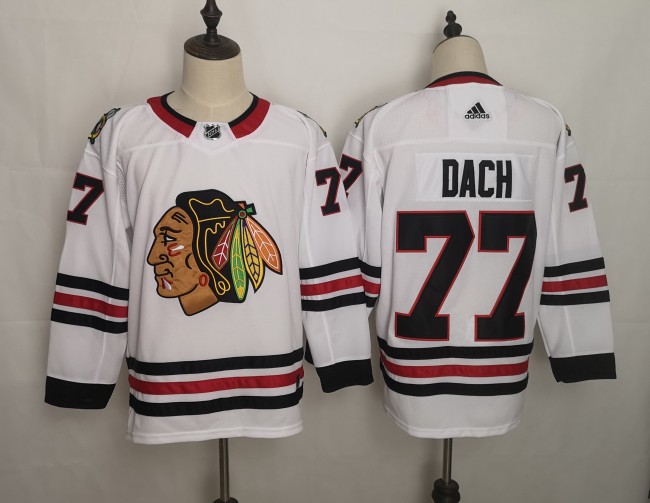 Chicago Blackhawks Breakaway Player Jersey White NO.77 DACH