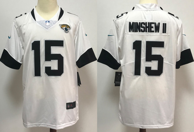 Jacksonville Jaguars Jersey White NO.15 MINSHEW II