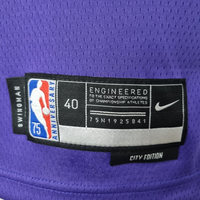 Devin Booker Phoenix Suns 75th Anniversary Swingman Jersey Purple