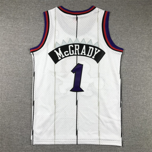 Toronto Raptors Kids Jersey white Vintage Classics Edition 98/99 NO.1 McGRADY