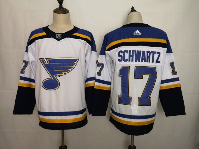 St. Louis Blues Home Breakaway Player Jersey White NO.17 SCHWARTZ