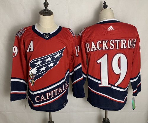 Washington Capitals 50th Anniversary Jersey Red NO.19 BACKSTROM
