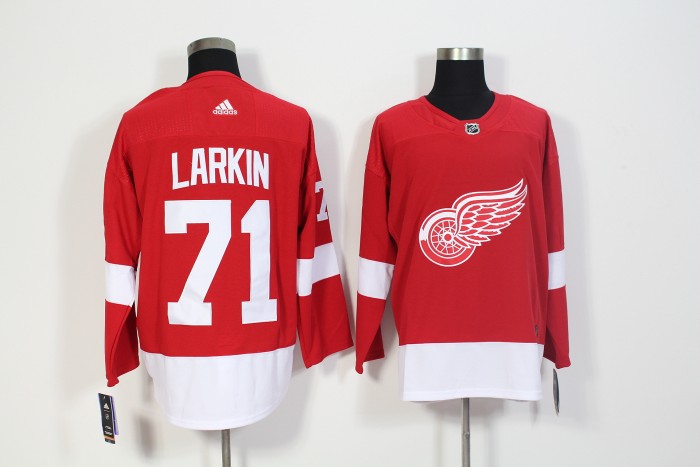 Detroit Red Wings Home Jersey Red 2024 NO.71 LARKIN