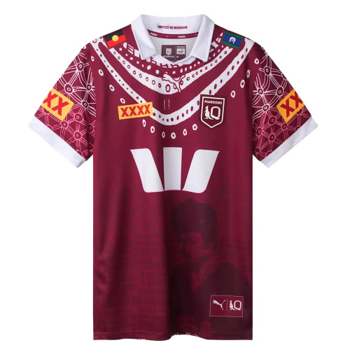 2025 Queensland Maroons Indigenous Rugby Jersey
