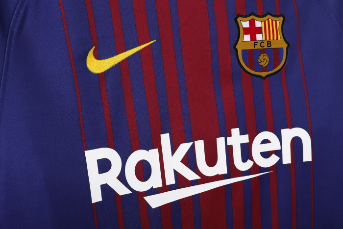 Barcelona Home Retro Long Sleeve Jersey 2017/18
